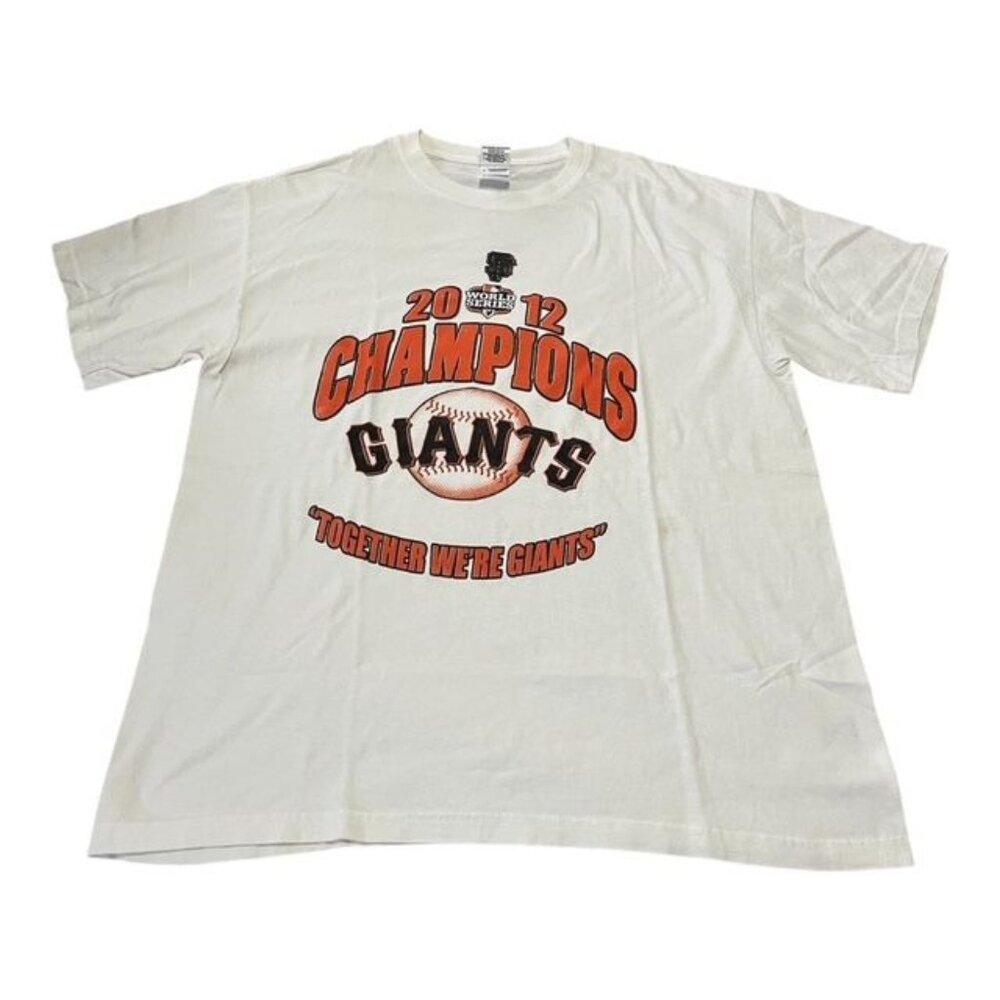 San Francisco Giants World Series Champions 2012 T-Shirt - Large, Gildan Heavy C